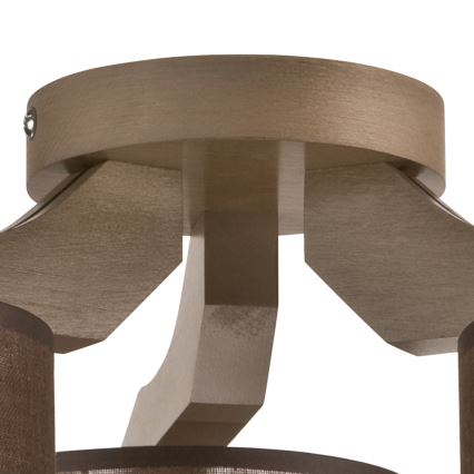 Surface-mounted chandelier ANDREA 3xE27/60W/230V beech - FSC certified