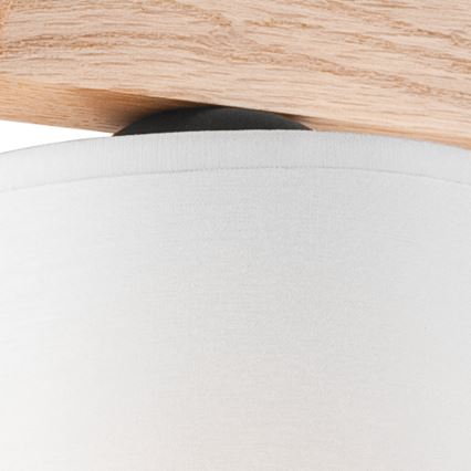 Surface-mounted chandelier ANDREA 3×E27/60W/230V oak/white