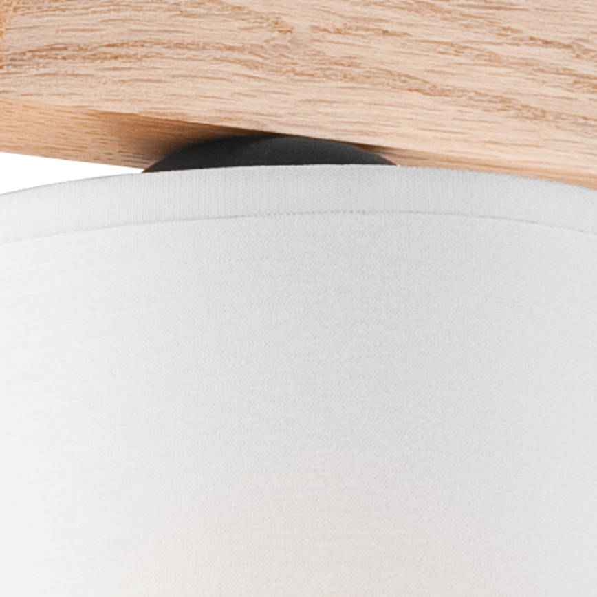 Surface-mounted chandelier ANDREA 3×E27/60W/230V oak/white
