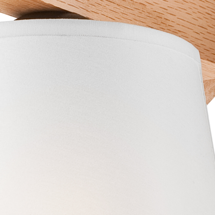 Surface-mounted chandelier ANDREA 5×E27/60W/230V oak/white