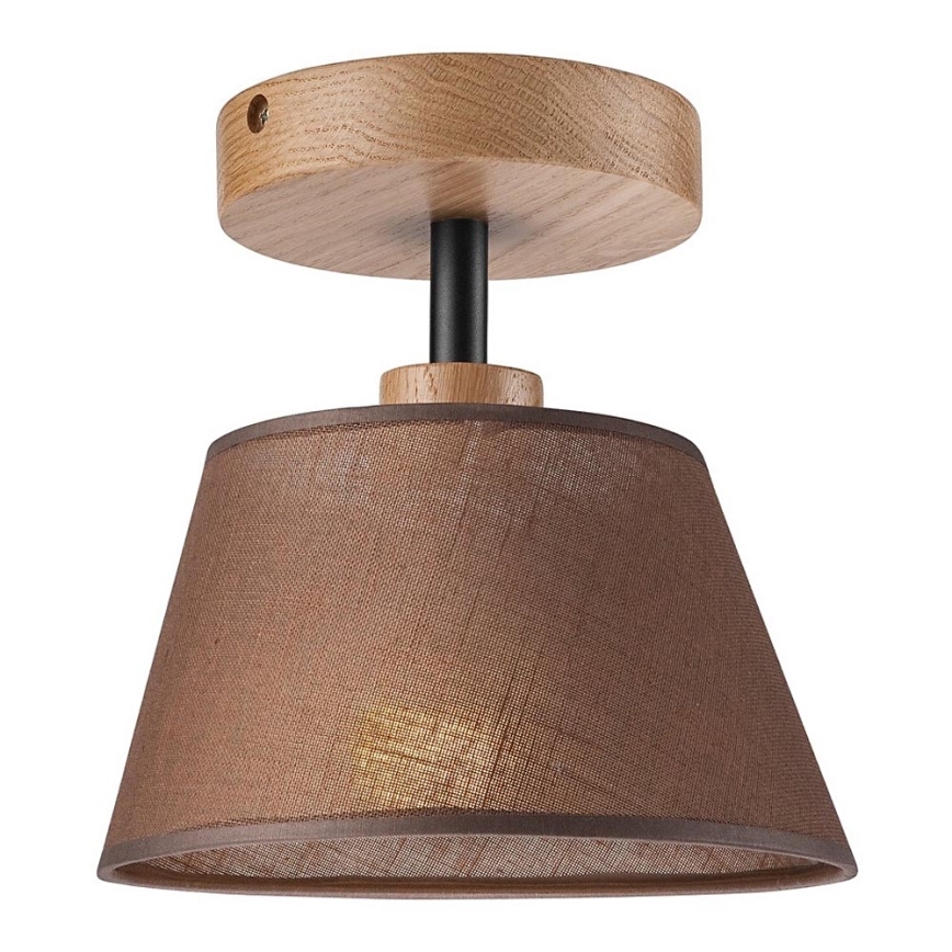 Surface-mounted chandelier ANTONIO 1xE14/40W/230V brown/oak