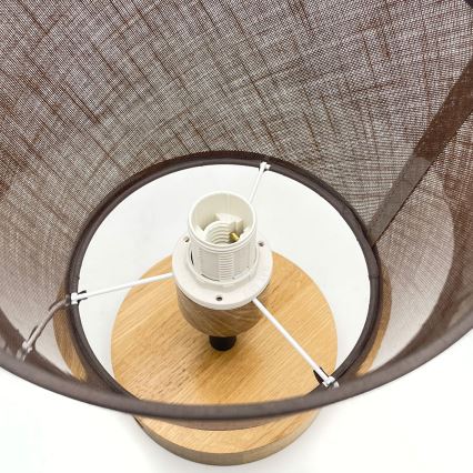 Surface-mounted chandelier ANTONIO 1xE14/40W/230V brown/oak