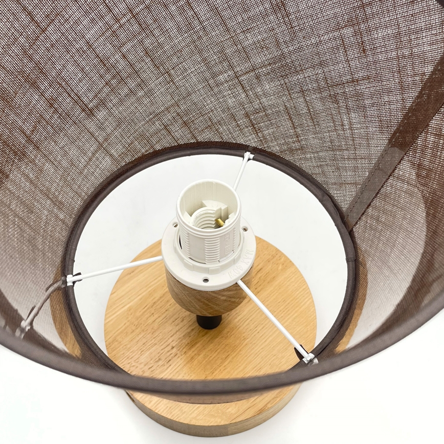 Surface-mounted chandelier ANTONIO 1xE14/40W/230V brown/oak