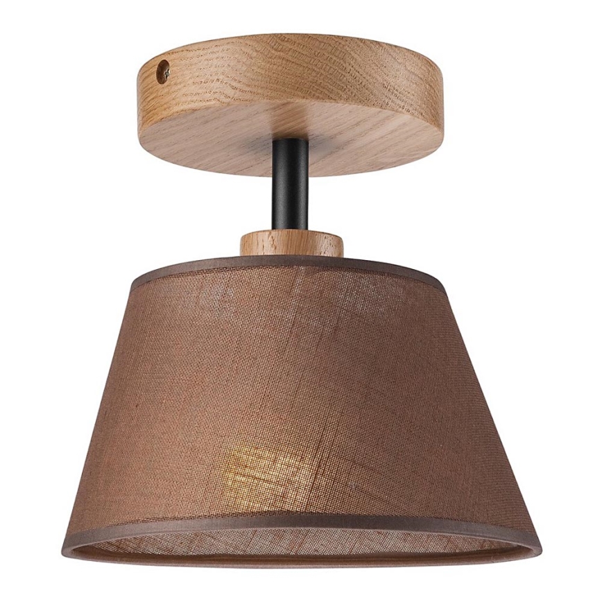 Surface-mounted chandelier ANTONIO 1xE14/40W/230V brown/oak