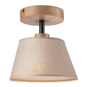 Surface-mounted chandelier ANTONIO 1xE14/60W/230V beige/oak