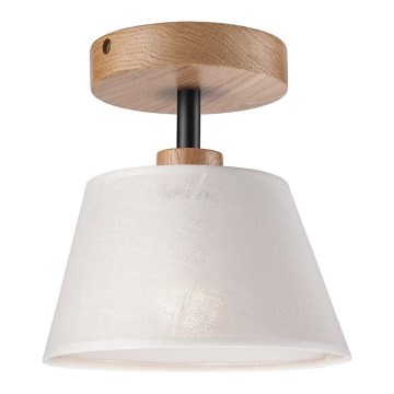 Surface-mounted chandelier ANTONIO 1xE14/60W/230V white/oak