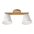 Surface-mounted chandelier ANTONIO 2xE14/40W/230V oak