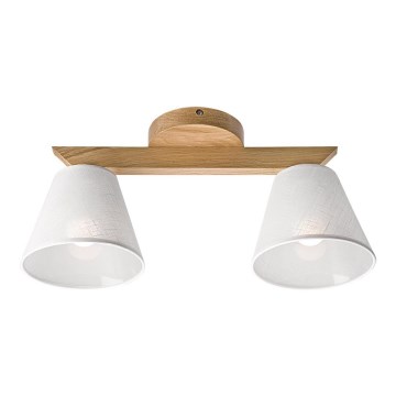 Surface-mounted chandelier ANTONIO 2xE14/40W/230V oak