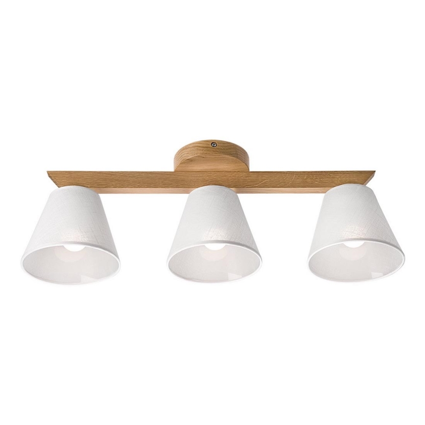 Surface-mounted chandelier ANTONIO 3xE14/40W/230V oak