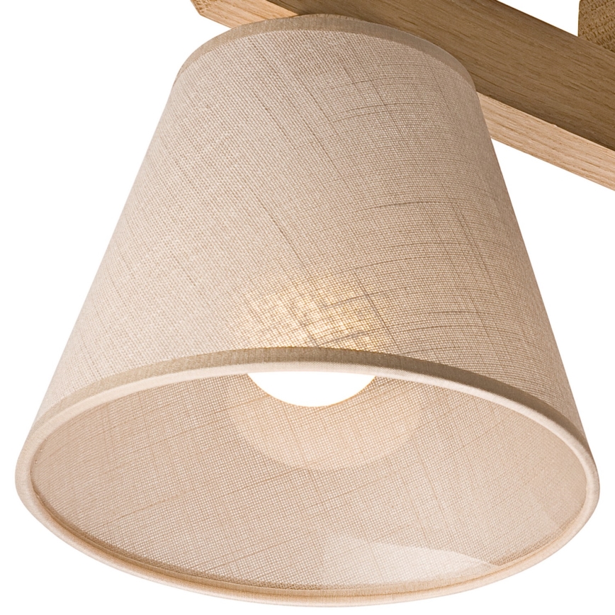 Surface-mounted chandelier ANTONIO 3xE14/40W/230V oak