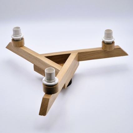 Surface-mounted chandelier ANTONIO 3xE14/40W/230V oak