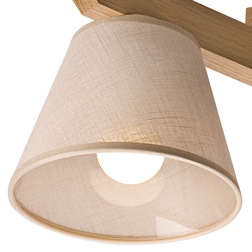 Surface-mounted chandelier ANTONIO 3xE14/40W/230V oak