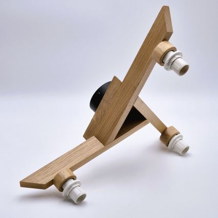 Surface-mounted chandelier ANTONIO 3xE14/40W/230V oak