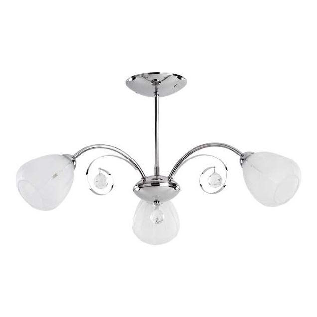 Surface-mounted chandelier APOLLO 3xE14/10W/230V shiny chrome