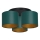 Surface-mounted chandelier ARDEN 3xE27/60W/230V green/gold