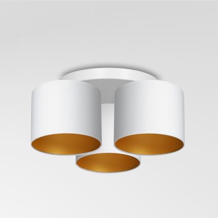 Surface-mounted chandelier ARDEN 3xE27/60W/230V white/gold