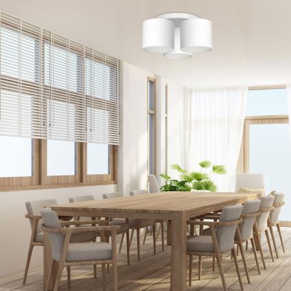 Surface-mounted chandelier ARDEN 3xE27/60W/230V white