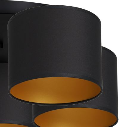 Surface-mounted chandelier ARDEN 5xE27/60W/230V black/gold