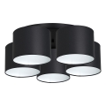 Surface-mounted chandelier ARDEN 5xE27/60W/230V black/white