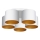 Surface-mounted chandelier ARDEN 5xE27/60W/230V white/gold