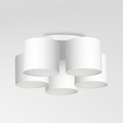 Surface-mounted chandelier ARDEN 5xE27/60W/230V white