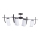 Surface-mounted chandelier ARES 4xE14/60W/230V