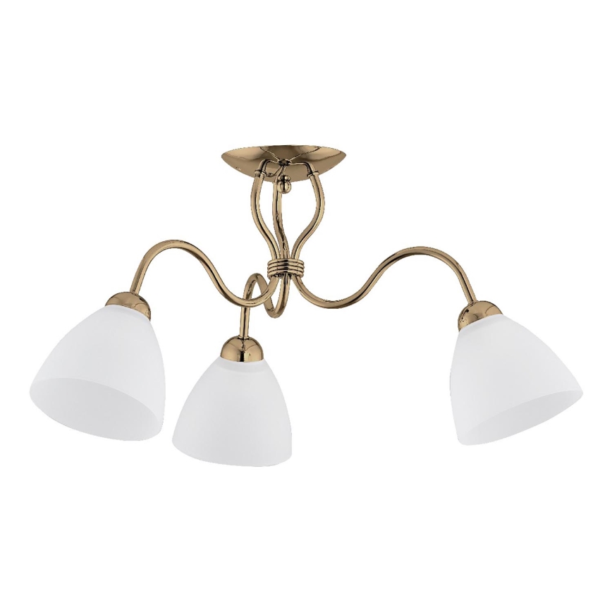 Surface-mounted chandelier ARIEL 3xE27/15W/230V gold