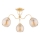 Surface-mounted chandelier ARIEL 3xE27/15W/230V gold