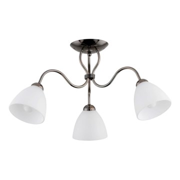 Surface-mounted chandelier ARIEL 3xE27/15W/230V grey
