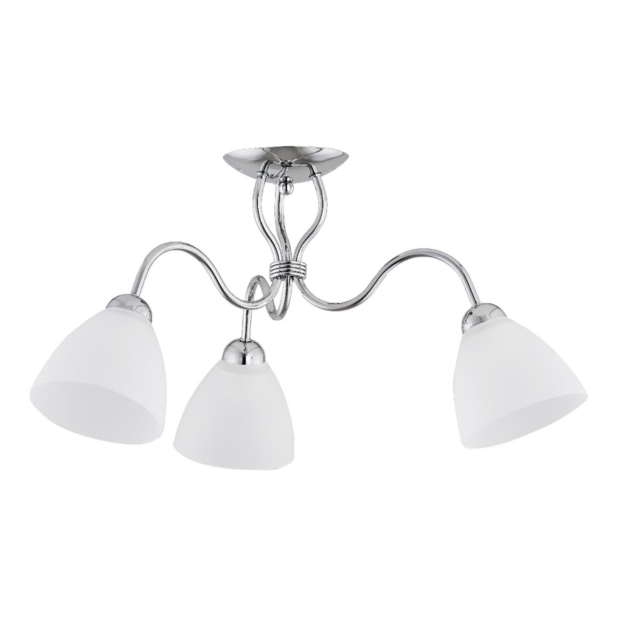 Surface-mounted chandelier ARIEL 3xE27/15W/230V shiny chrome
