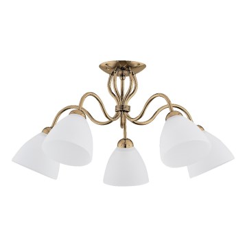Surface-mounted chandelier ARIEL 5xE27/15W/230V gold