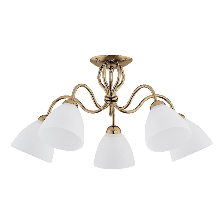 Surface-mounted chandelier ARIEL 5xE27/15W/230V gold