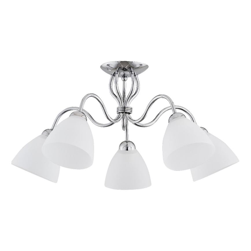 Surface-mounted chandelier ARIEL 5xE27/15W/230V shiny chrome