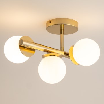 Surface-mounted chandelier AVOLA 3xG9/12W/230V gold