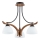 Surface-mounted chandelier BAFIA 3xE27/15W/230V brown
