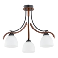 Surface-mounted chandelier BAFIA 3xE27/15W/230V brown