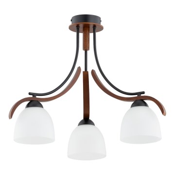 Surface-mounted chandelier BAFIA 3xE27/15W/230V brown