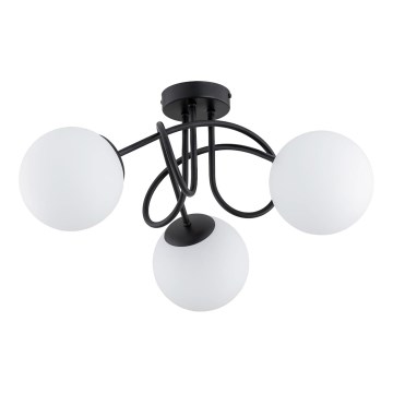 Surface-mounted chandelier BANKO 3xE14/10W/230V black