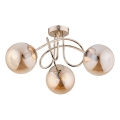Surface-mounted chandelier BANKO 3xE14/10W/230V brass