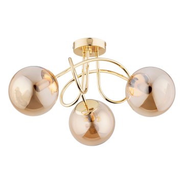 Surface-mounted chandelier BANKO 3xE14/10W/230V gold
