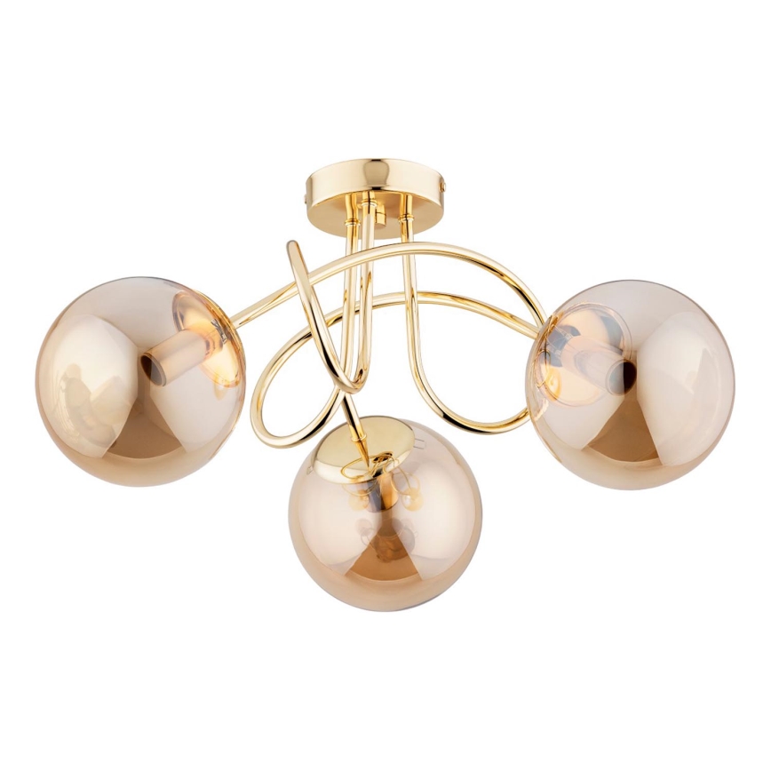Surface-mounted chandelier BANKO 3xE14/10W/230V gold