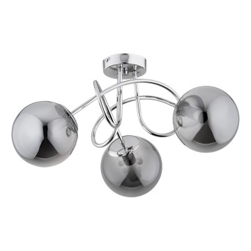 Surface-mounted chandelier BANKO 3xE14/10W/230V shiny chrome