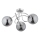 Surface-mounted chandelier BANKO 3xE14/10W/230V shiny chrome