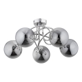 Surface-mounted chandelier BANKO 5xE14/10W/230V shiny chrome