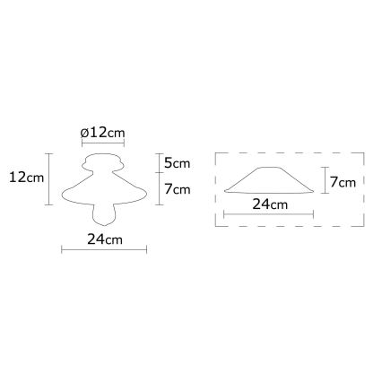 Surface-mounted chandelier BERCESTE 1xE27/40W/230V