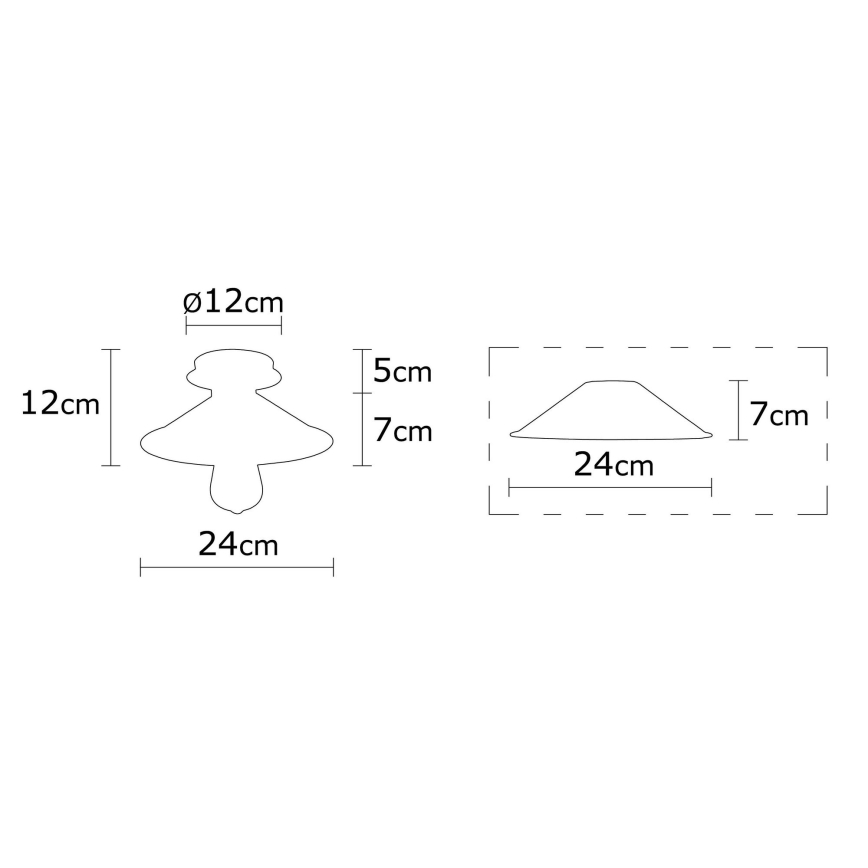 Surface-mounted chandelier BERCESTE 1xE27/40W/230V