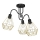 Surface-mounted chandelier BERGEN 3xE27/60W/230V black/gold