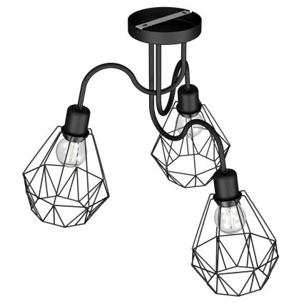 Surface-mounted chandelier BERGEN 3xE27/60W/230V