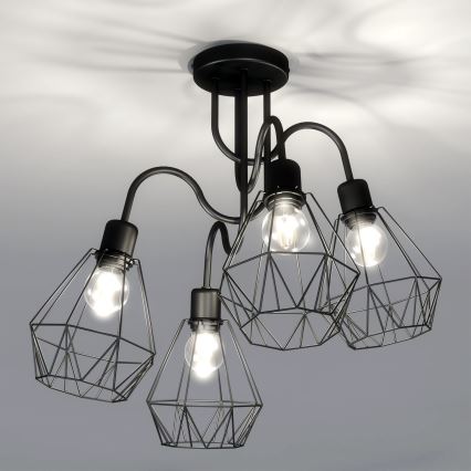 Surface mounted chandelier BERGEN 4xE27/60W/230V