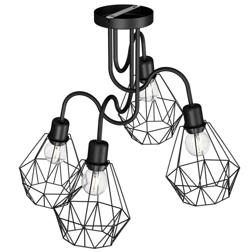 Surface mounted chandelier BERGEN 4xE27/60W/230V